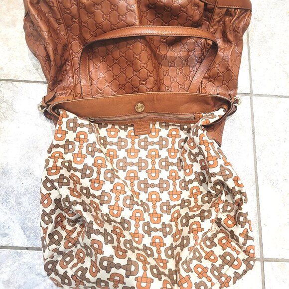 GG MONOGRAM LEAHTER EX LARGE TOTE BAG - Picture 11 of 17